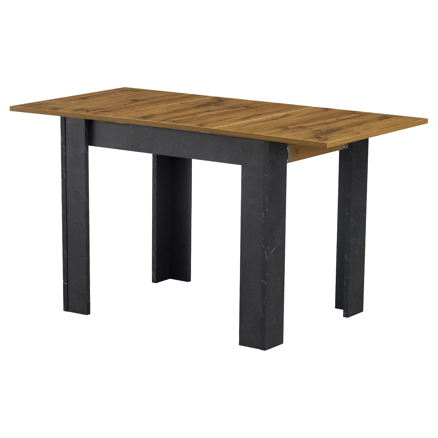 B&D home eettafel LIVIUS, 80-120x60cm, uitschuifbare eetkamertafel