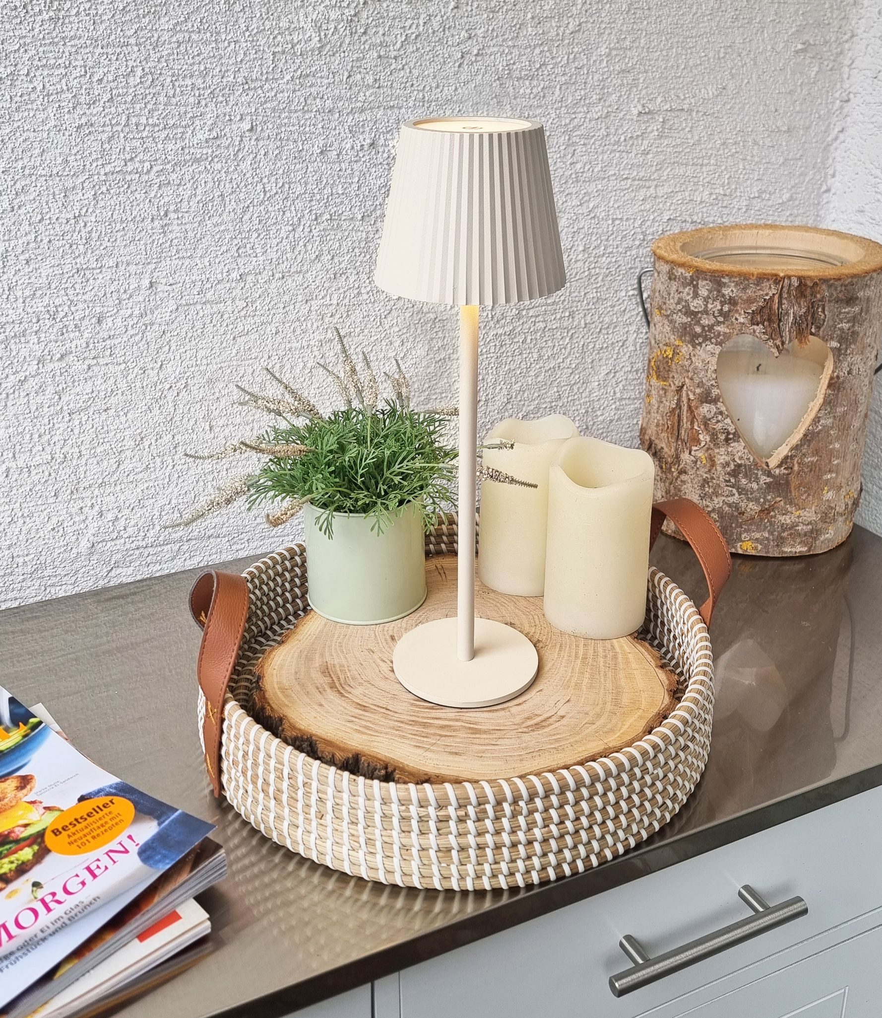 Coen Bakker Deco BV LED Tischleuchte Touch Tischlampe Dimmbar Akku In-/Outd günstig online kaufen