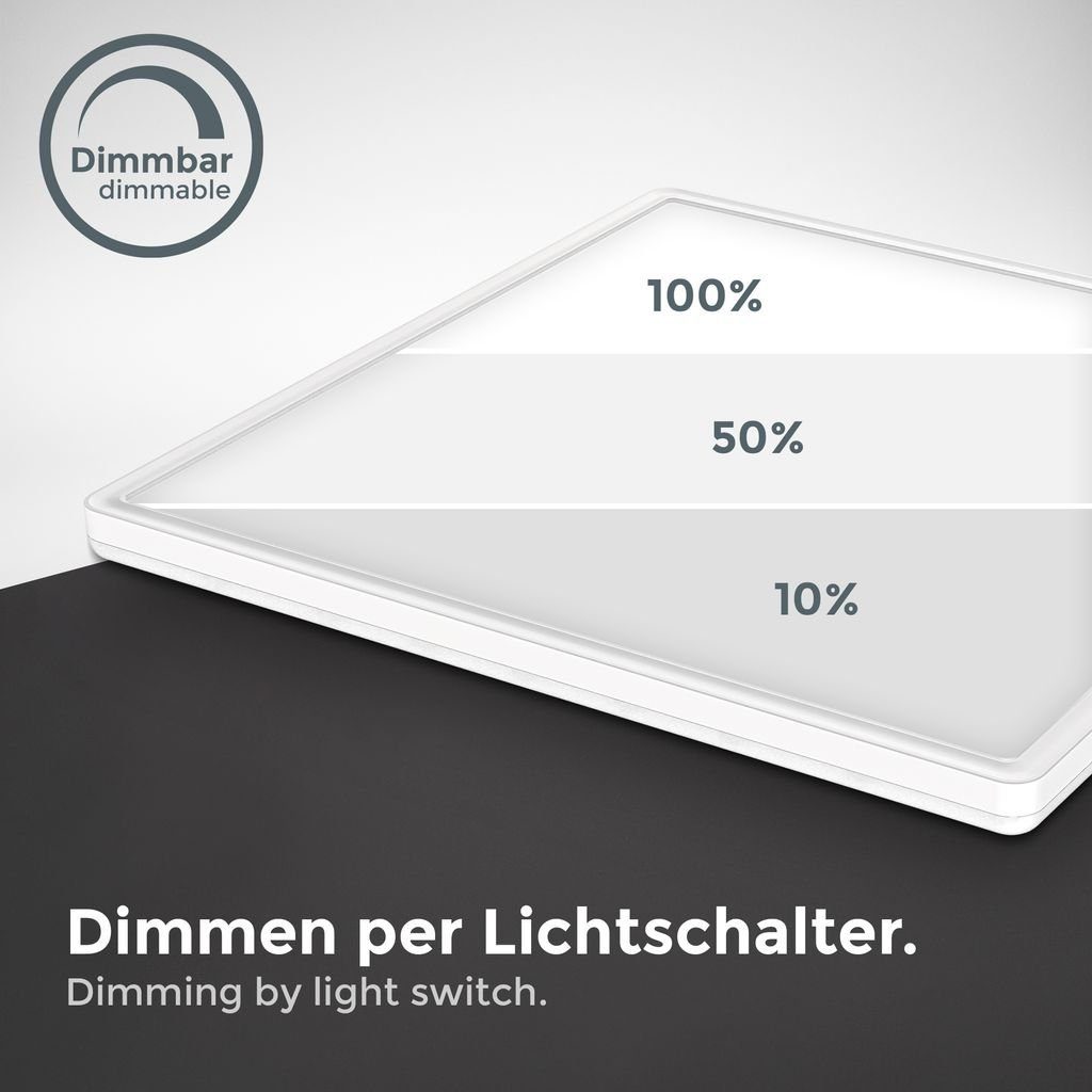 B.K.Licht Deckenleuchte LED Deckenlampe Backlight 4.000K günstig online kaufen