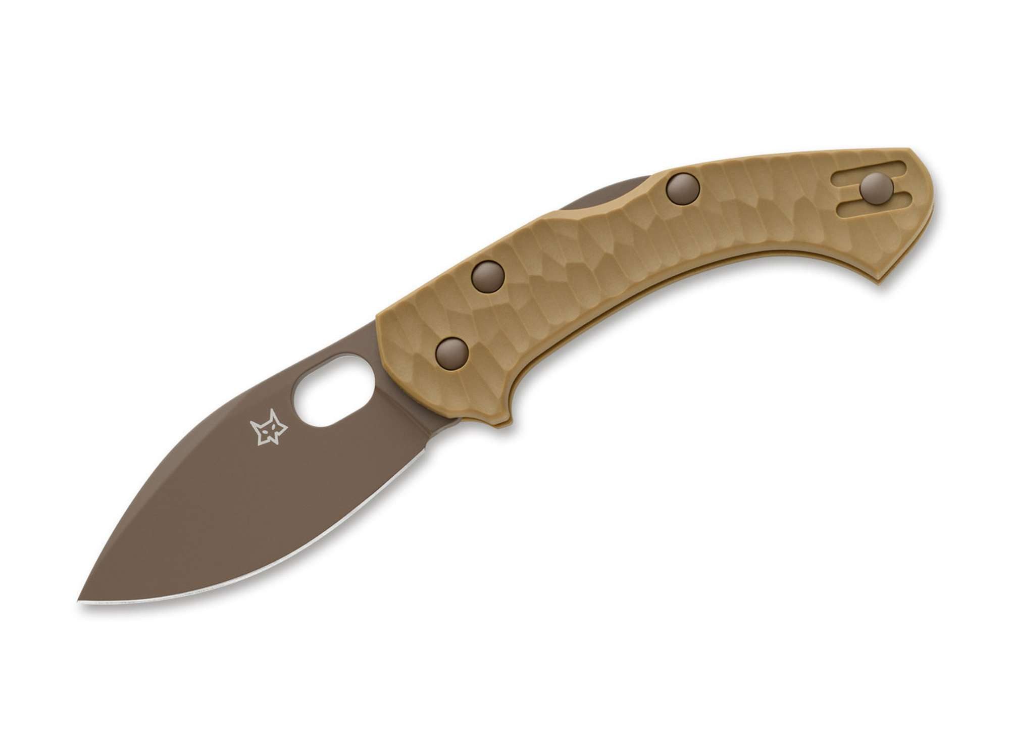 Fox Knives Taschenmesser Taschenmesser Zero 2.0 Desert Warrior FRN Coyote Tan