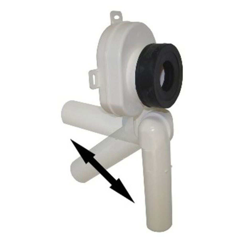 Aloni Siphon Urinal Universal, horizontal und vertikal einstellbar aus Kunststoff, (1-tlg., Horizontal / Vertikal verstellbar), mit Geruchsverschluss, für private & gewerbliche Sanitärinstallation