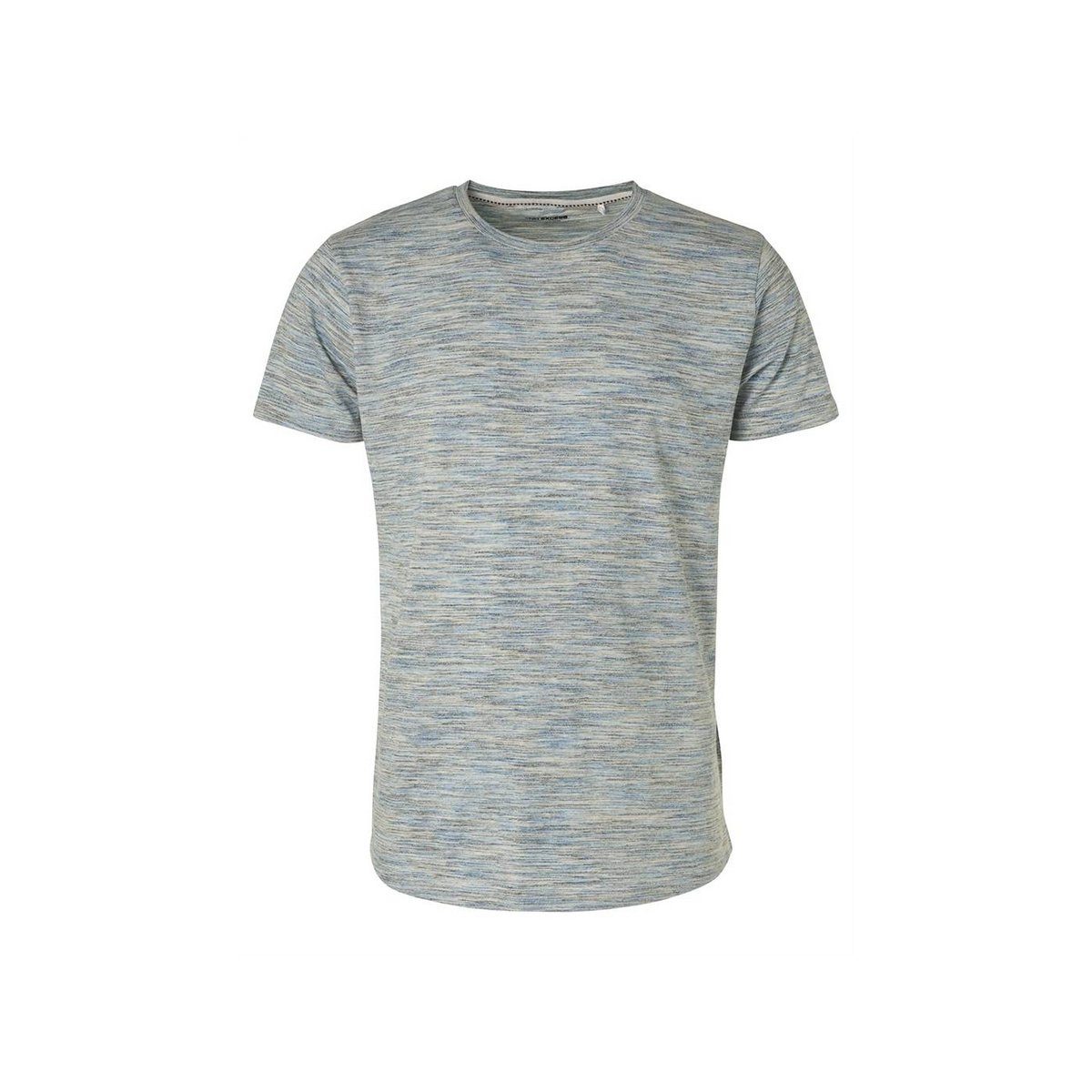 NO EXCESS T-Shirt blau regular (1-tlg) fit