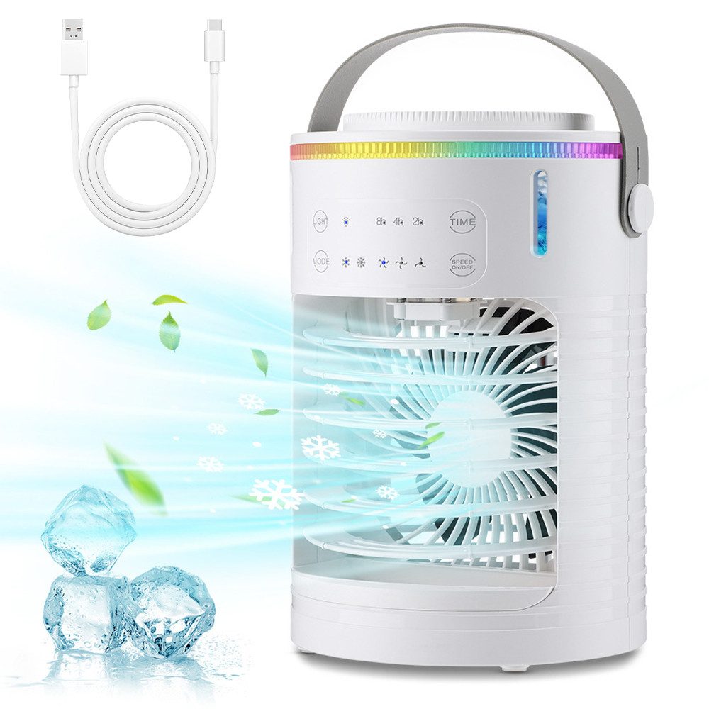 MOPUEA Ventilatorkombigerät Tragbarer Luftkühler 4-in-1 Ventilator günstig online kaufen