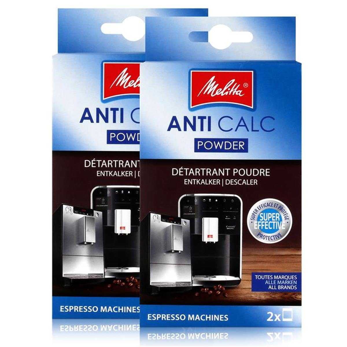 Melitta Melitta Anticalc Espresso Machines Entkalker Pulver 2x40g (2er Pack) Entkalker