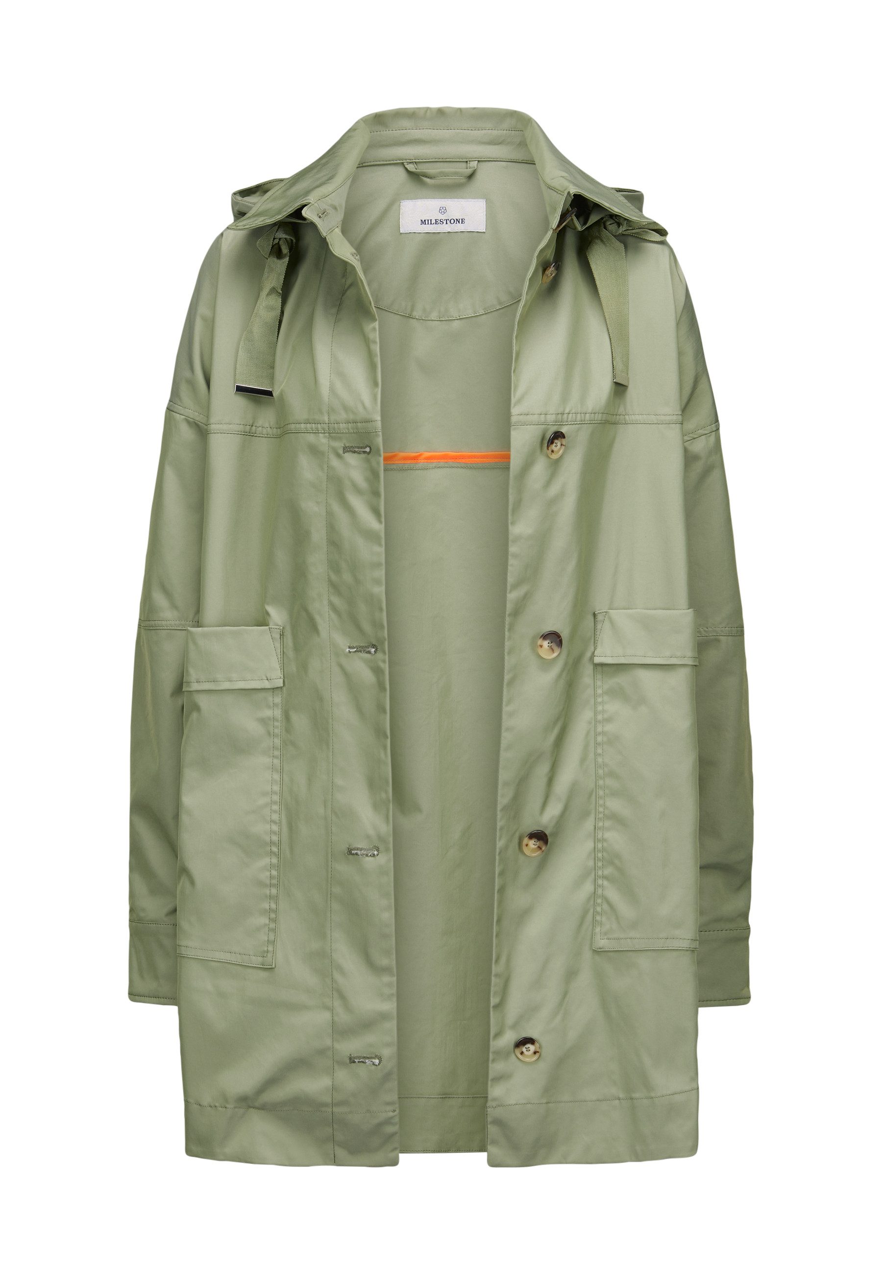 Milestone Hemdjacke MSKerri Damen Overshirt Übergangsjacke sportlich