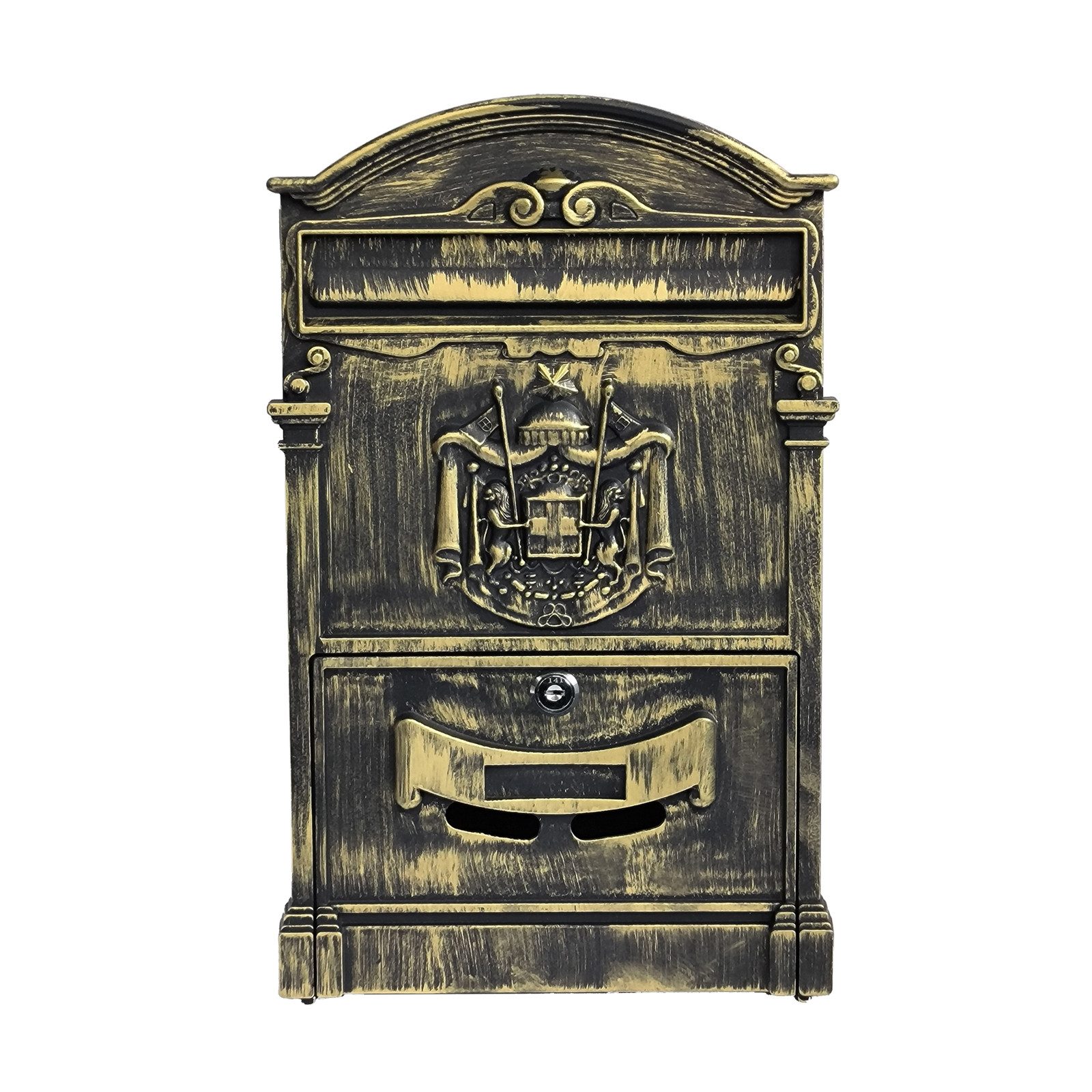 HTI-Living Briefkasten Briefkasten Amin Antik (Stück, 1-St., 1 Briefkasten), zur Wandmontage