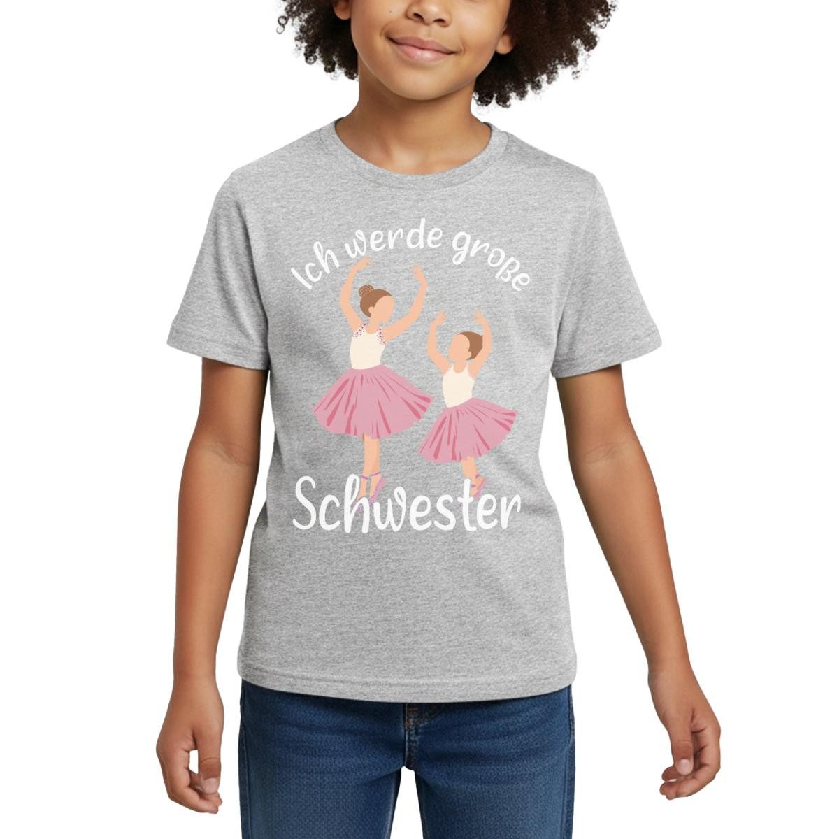 T-Shirt Ich Werde Große Schwester Kinder T-Shirt