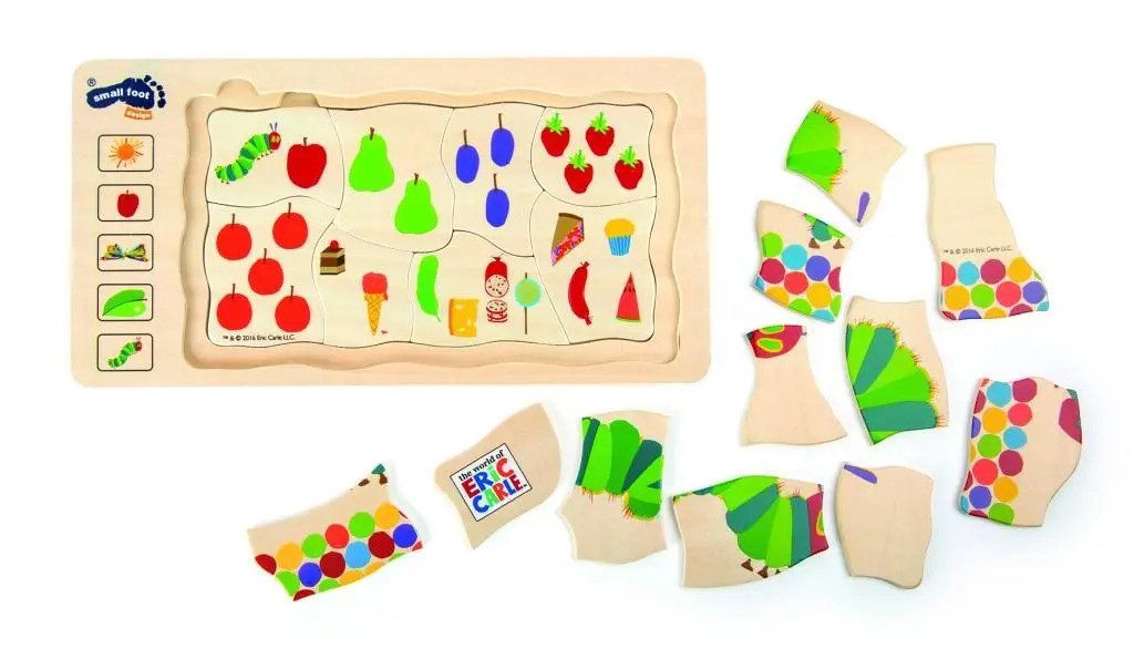 Small Foot Puzzle Raupe Nimmersatt Schichtenpuzzle, günstig online kaufen
