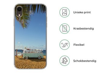 MuchoWow Handyhülle Strand - Bus - Surfen, Handyhülle Apple iPhone XR, Smartphone-Bumper, Print, Handy