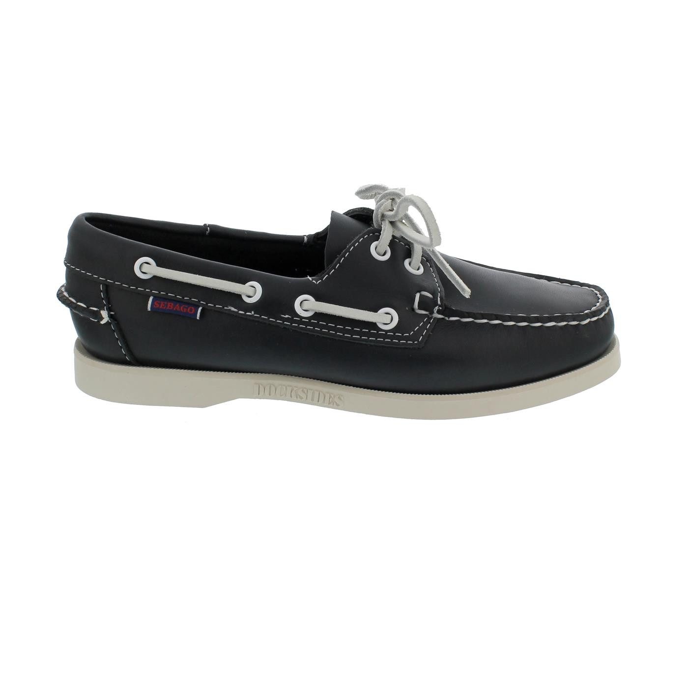 Sebago Sebago Docksides, Full-Grain Leather, Blue Navy, Women 7000530-908 Bootsschuh