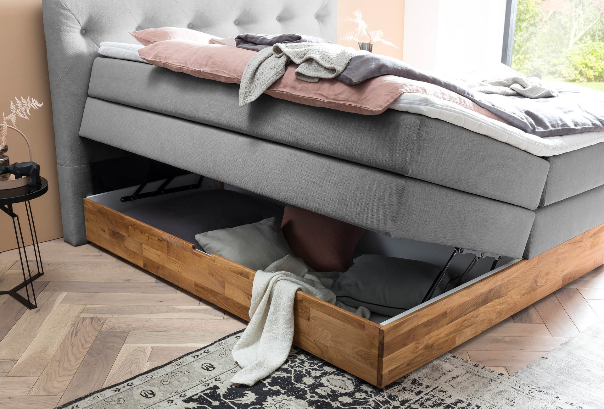 Belanoti Boxspringbett Marbo (Unterbox, Matratze, Topper), 180x200 cm, mit günstig online kaufen