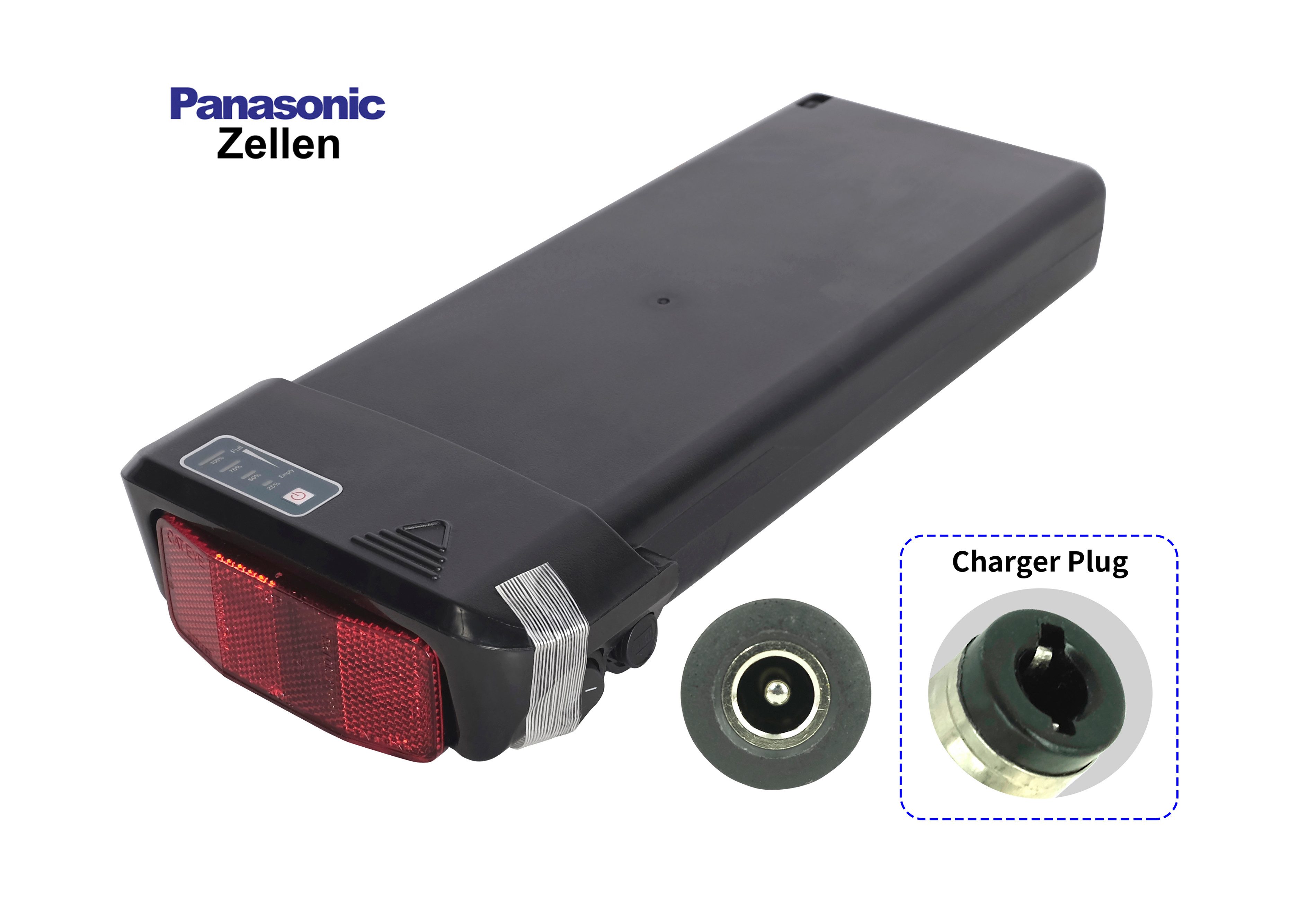 PowerSmart LEB37V27B.906 E-Bike Akku mit Reflektor für Saxonette City Light Plus (1-2-3.TV) Li-ion 14000 mAh (36 V)