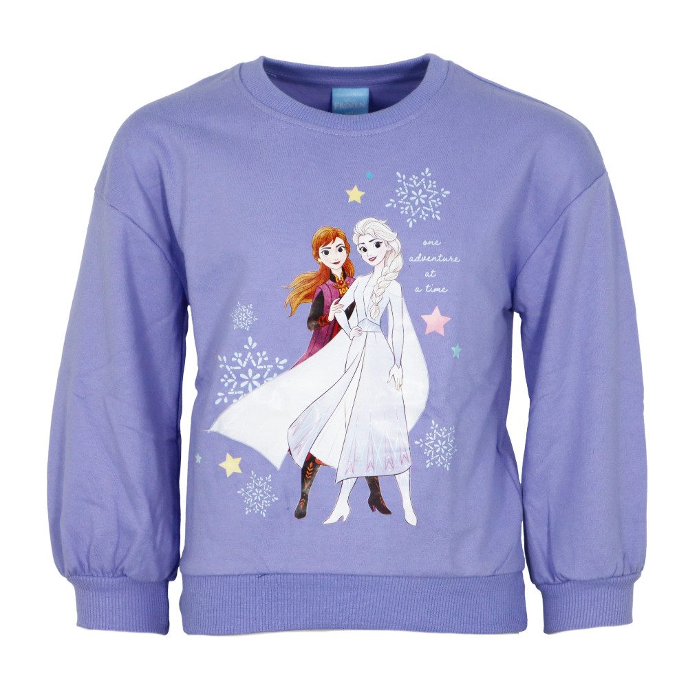 Disney Sweater Disney Die Eiskönigin Elsa Anna Kinder Pullover Pull Gr. 104 bis 134, 100% Baumwolle