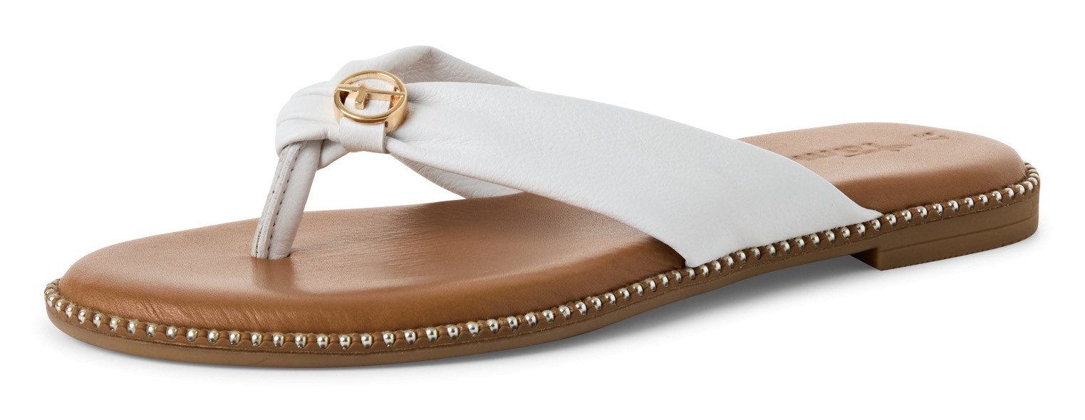 Tamaris Dianette, Zehentrenner, Sommerschuh mit glänzenden günstig online kaufen