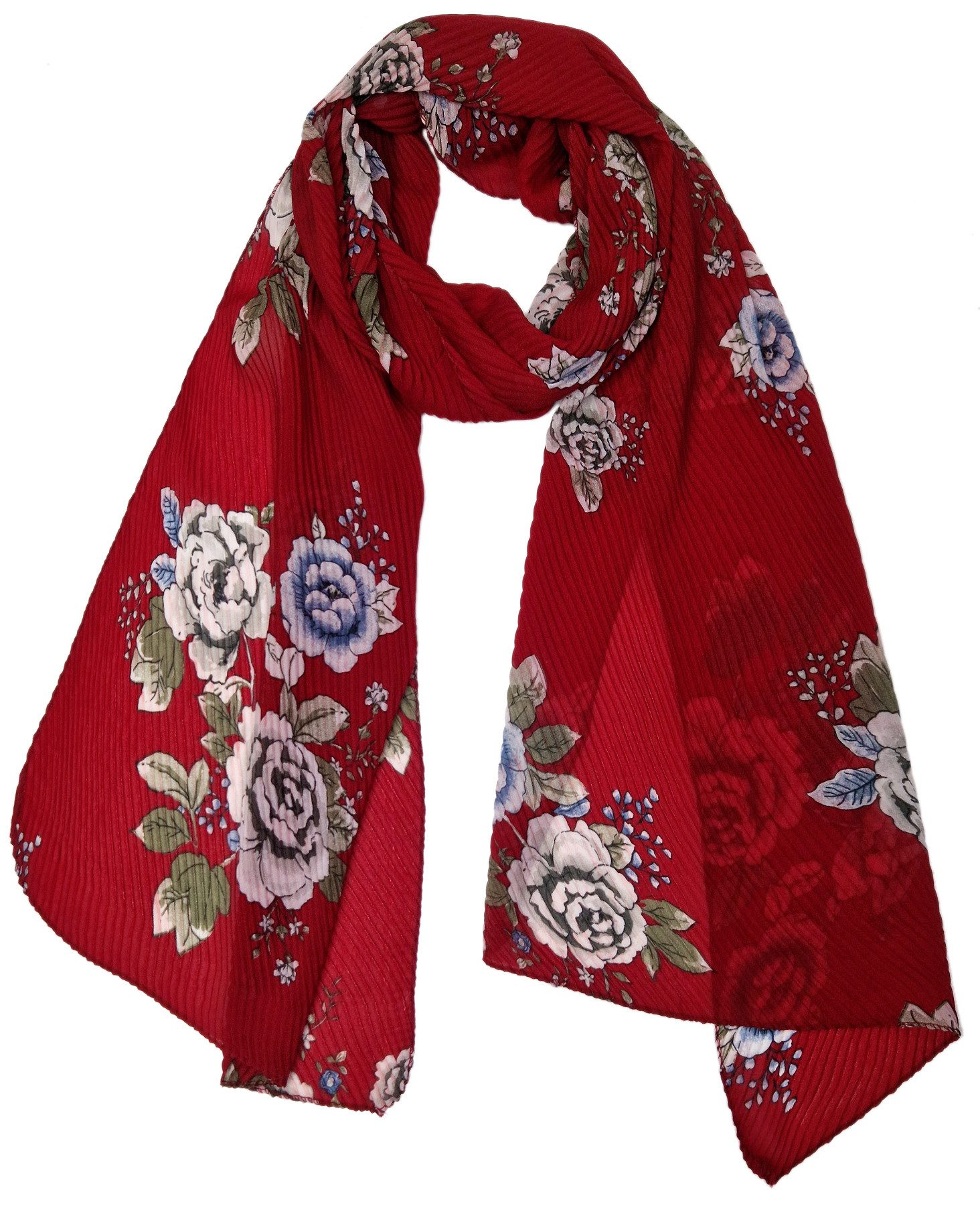 Halstuch Damen Schal Blumenmuster Leichtes Halstuch Frühlingsschal
