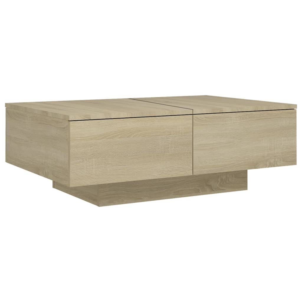 furnicato Couchtisch Sonoma-Eiche 90x60x31 cm Holzwerkstoff günstig online kaufen