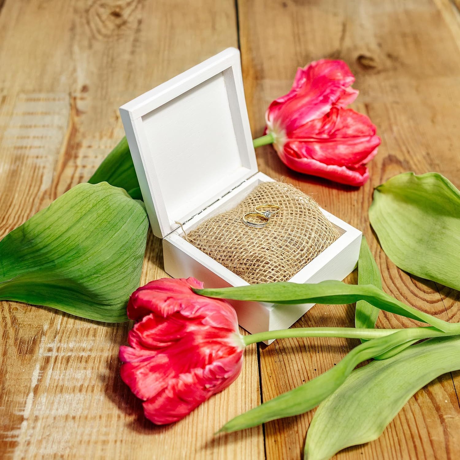 Creative Deco Holzkiste mit Deckel 10x10x5 cm (0,5 cm) Erinnerungsbox Baby, Unbemalt Natur Holzbox klein für Decoupage, Dekoration, Aufbewahrung