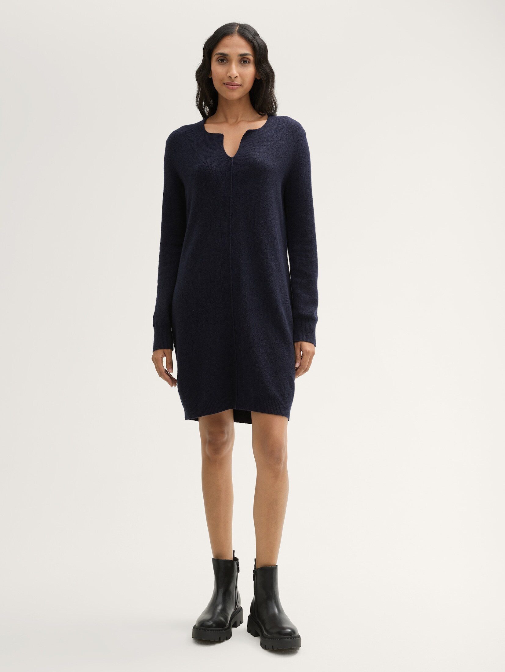 Sommerkleid Strickkleid mit Wollanteil