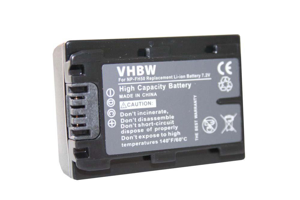 vhbw kompatibel mit Sony HDR-XR520VE, HXR-MC1P Kamera-Akku Li-Ion 500 mAh (7,2 V)