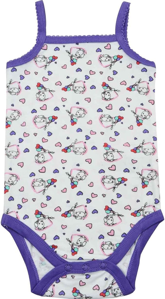 UE Stock GmbH Sleepshirt 2er Set Pummel Friends Baby Body Unisex 86 92 Weiß Lila Ärmellos