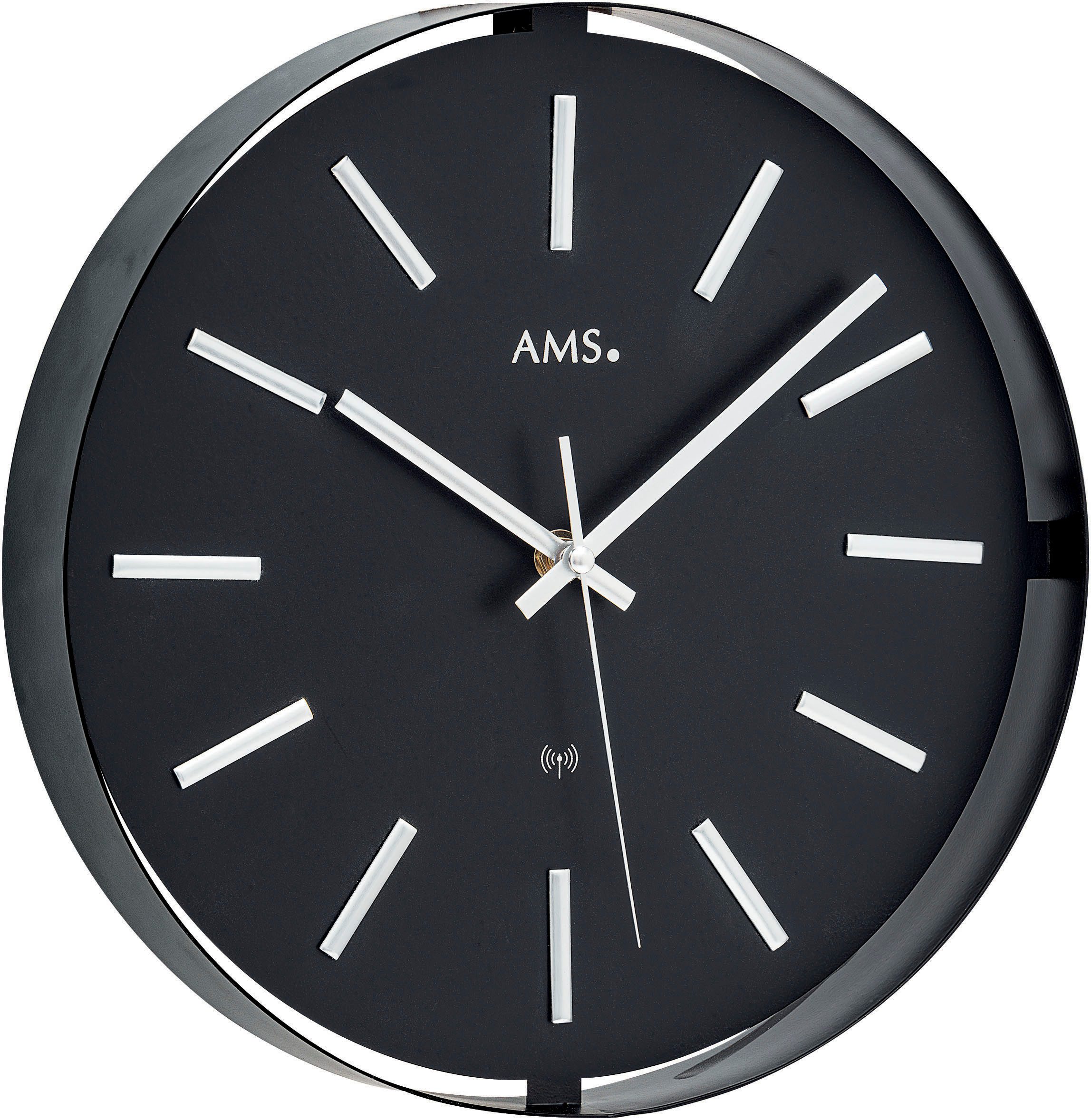 AMS Funkwanduhr (Quarzuhr,Wohnzimmer,Esszimmer,Küche,Arbeitszimmer,Büro,Flu günstig online kaufen