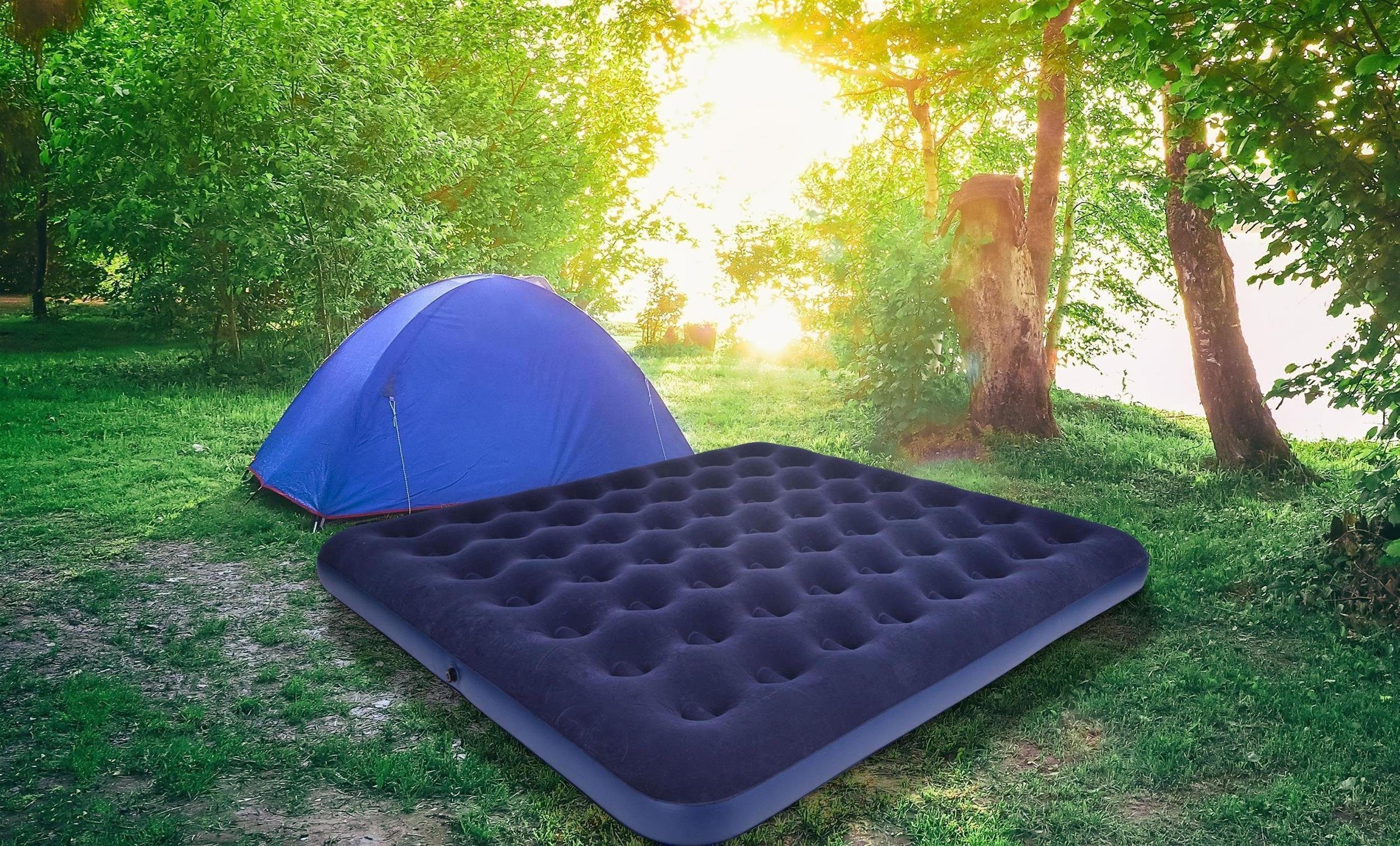 Avenli Luftbett Campingbett aufblasbar, (Luftmatratze für Personen), mit Oberfläche Gästebett beflockter 2
