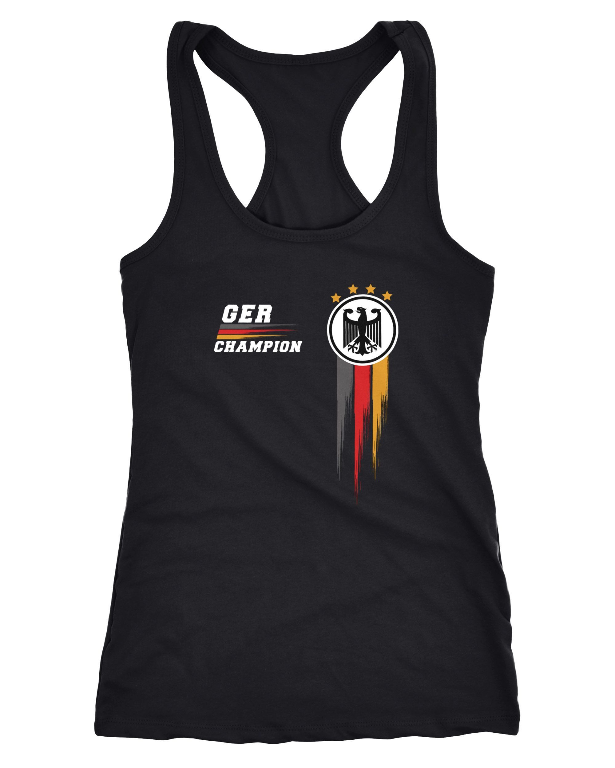 MoonWorks Tanktop Damen Tank Top Fan-Shirt Deutschland Champion WM Fußball-Sommer 2026 mit Print
