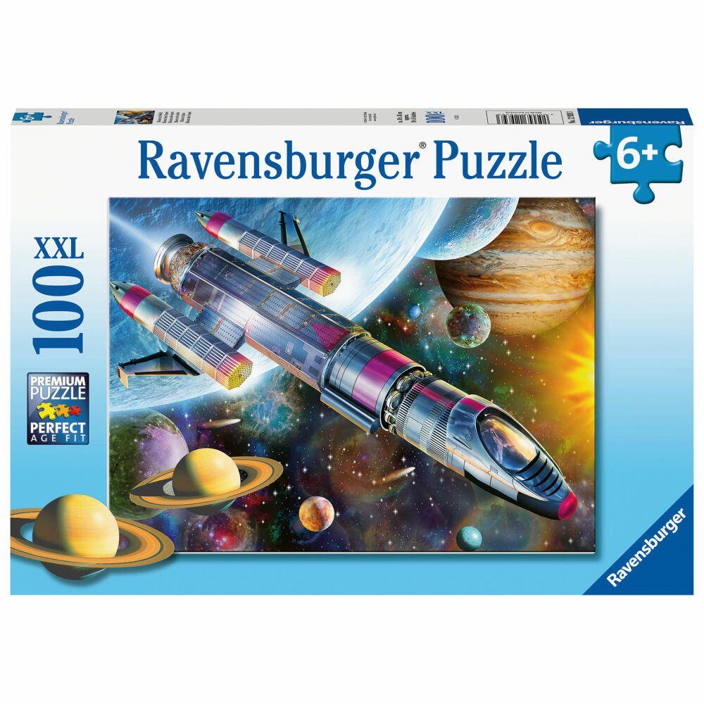 Ravensburger Puzzle Mission im Weltall 100 Teile XXL, Puzzleteile,  EAN/ISBN: 4005556129393