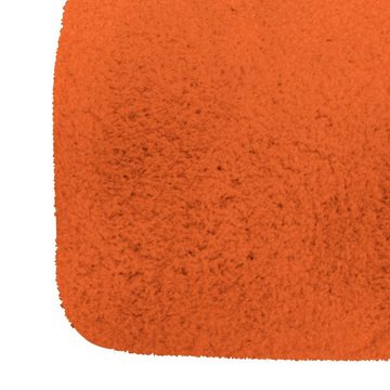 Badematte Badteppich Mikrofaser MSV, Höhe 30 mm, Anti-Rutsch, strapazierfähig, schnell trocknend, langlebig, Polyester, rechteckig, Badteppich, 100% Polyester Mikrofaser, Rutschsichere Unterseite aus Latex, Waschbar 30°, flauschig soft und warm, in 2 Größen und vielen angesagten Trendfarben erhältlich, 40x60 cm, orange