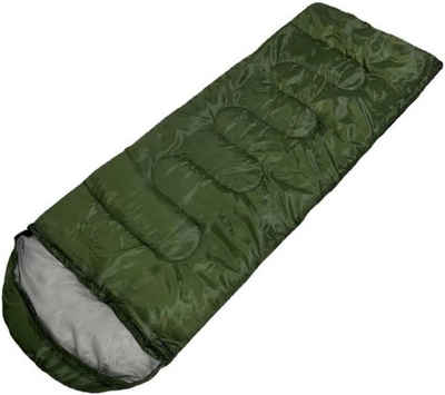 UE Stock Schlafsack Outdoor Single Reise Camping Schlafsack Erwachsene 950 g Militärgrün