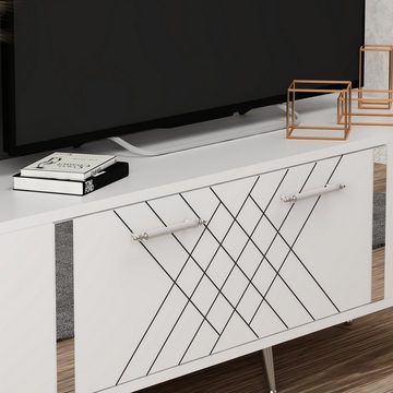 Skye Decor TV-Schrank Schränke, 48,2x150x35 cm, 100% Melaminbeschichtete Partikelplatte