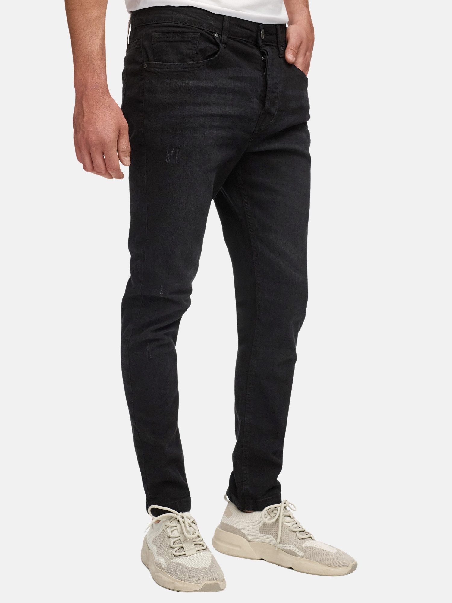 Tazzio Slim-fit-Jeans Denim A109 Stretch mit Elasthan - dezenten Destroyed-Details – Bild 4 von 5