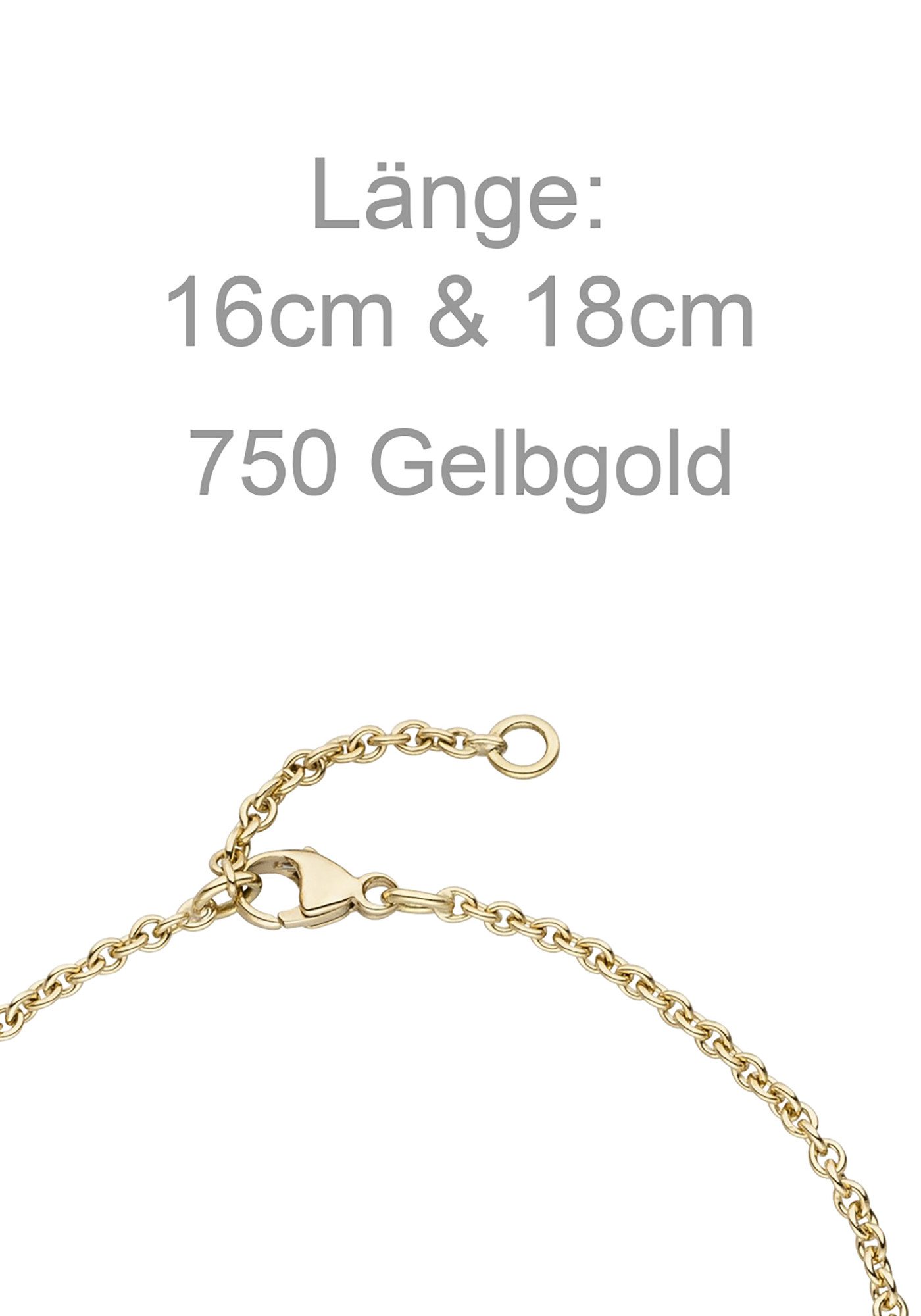 JOBO Armband, 750 Gold mit Diamant