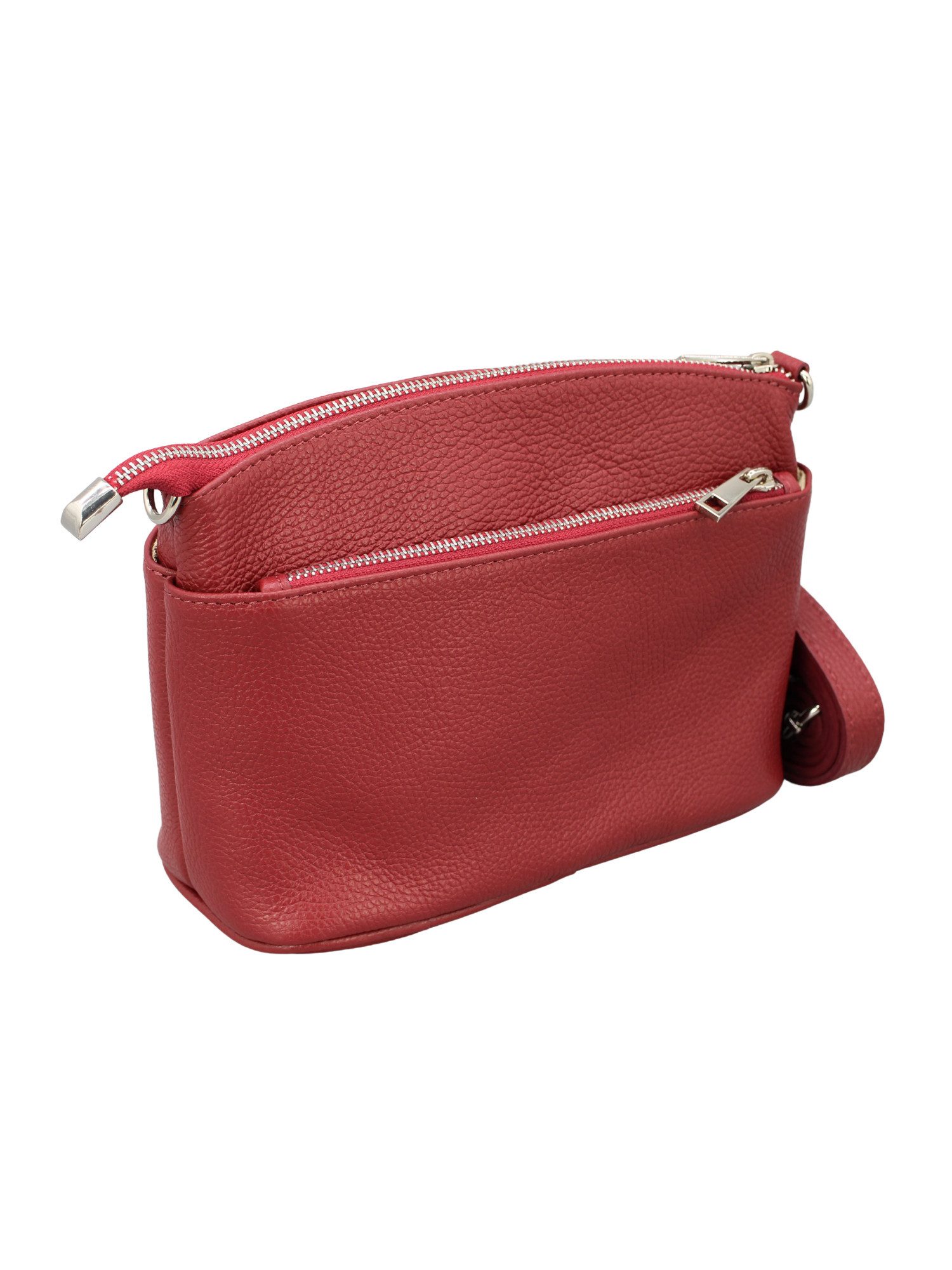 Adel Bags Schultertasche Nira – Damen Umhängetasche aus Echtleder mit 3 Hauptfächern, Innenfächer mit und ohne Reißverschluss