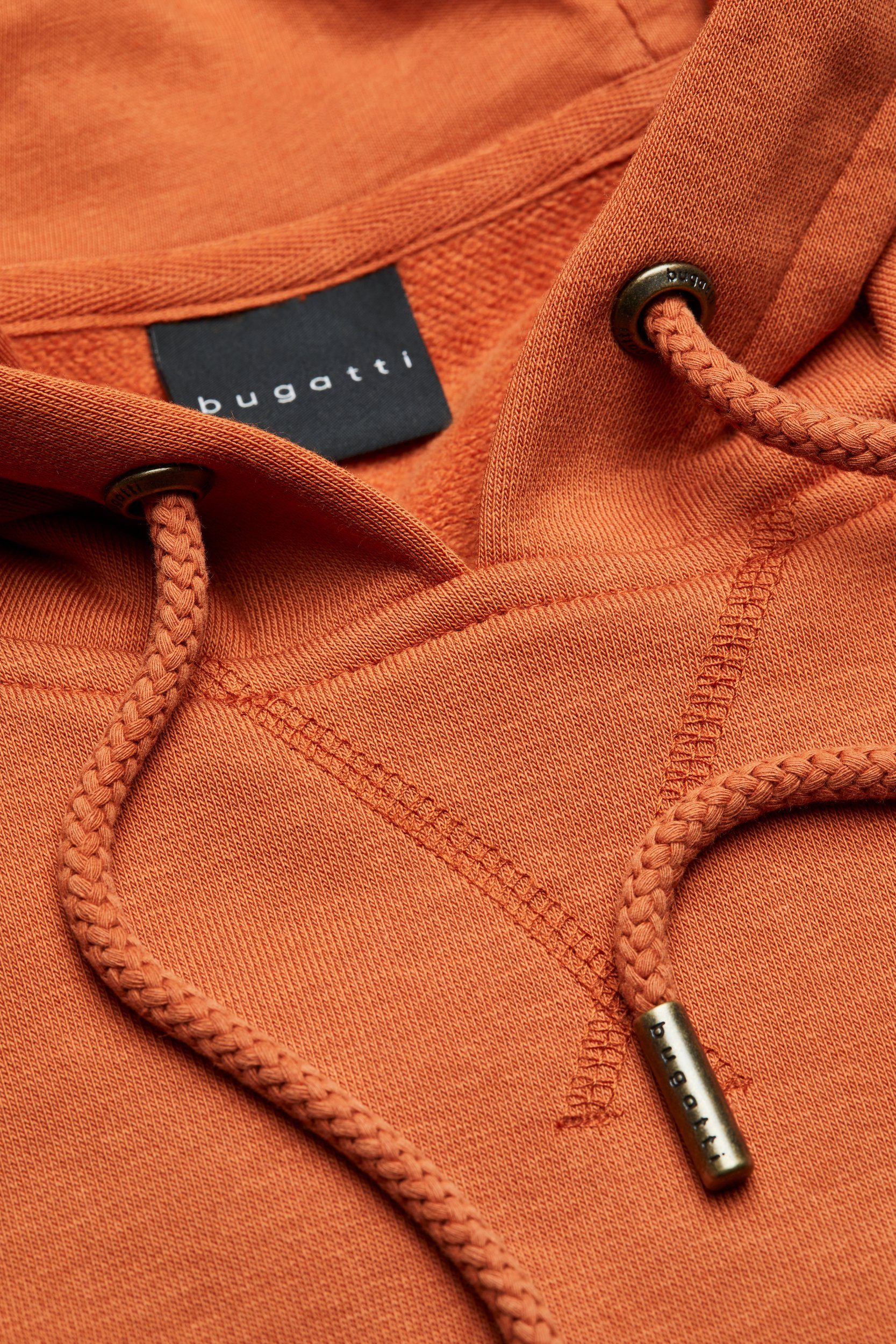 bugatti Sweatshirt mit Logo-Print orange