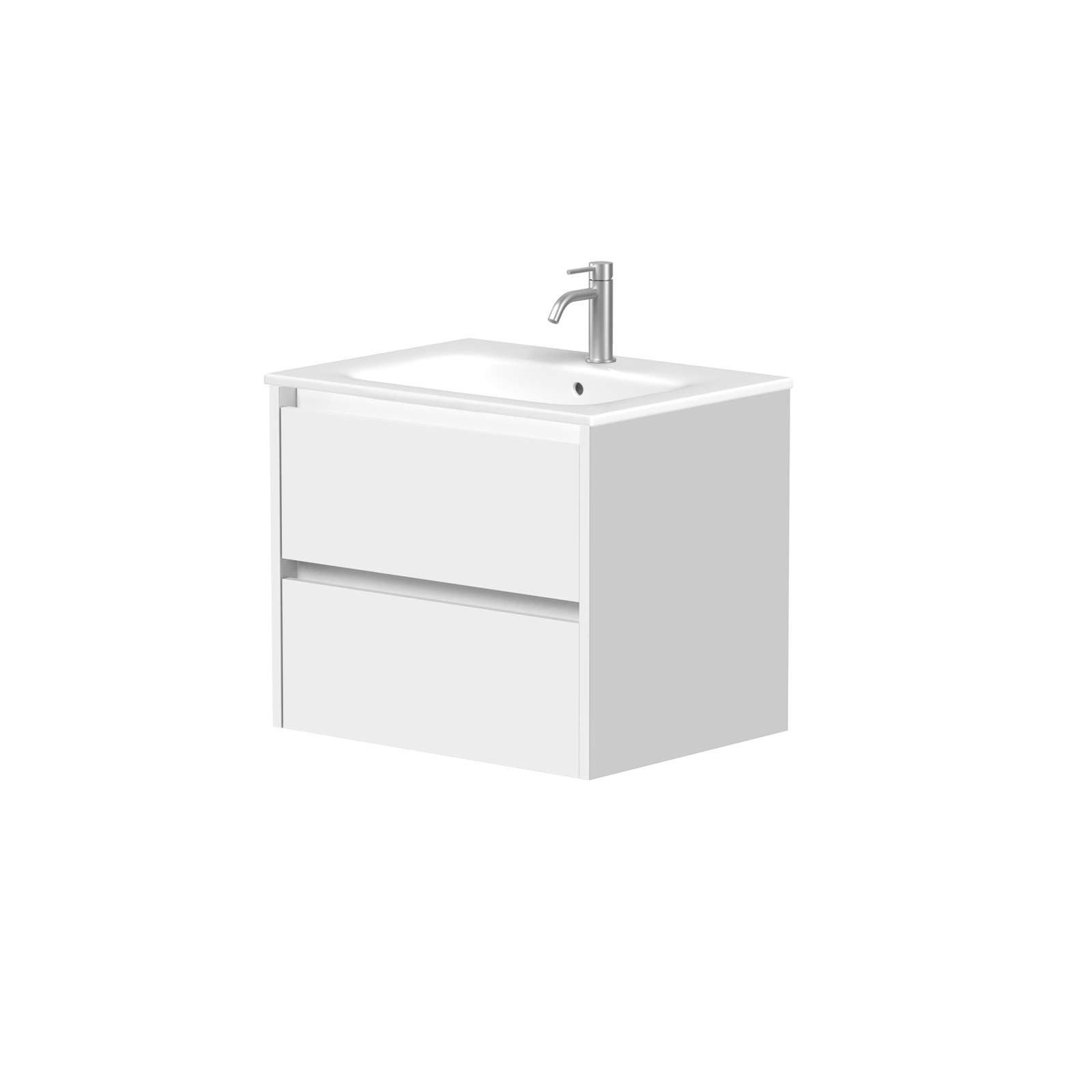 welltime Waschtisch City, Badmöbel, Badkommode, Badschrank, in verschiedenen Breiten (B/T/H: 81,5/46/51,5 cm), mit Soft-Close-Funktion, inklusive Waschbecken, FSC® zertifiziert