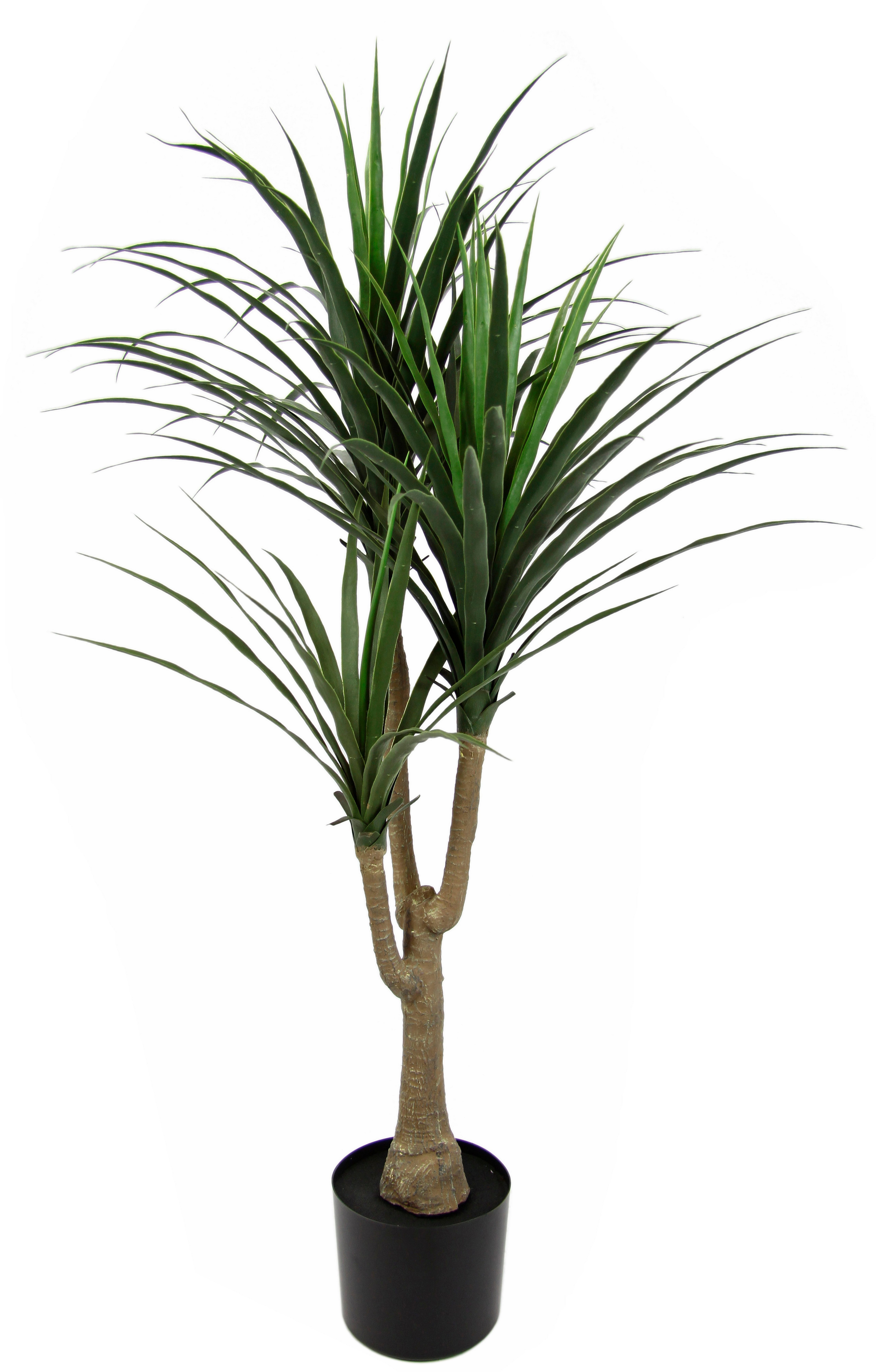 Kunstbaum Palme Dracena im Topf künstlich Pflanze Dracenapalme Zimmerpflanzen