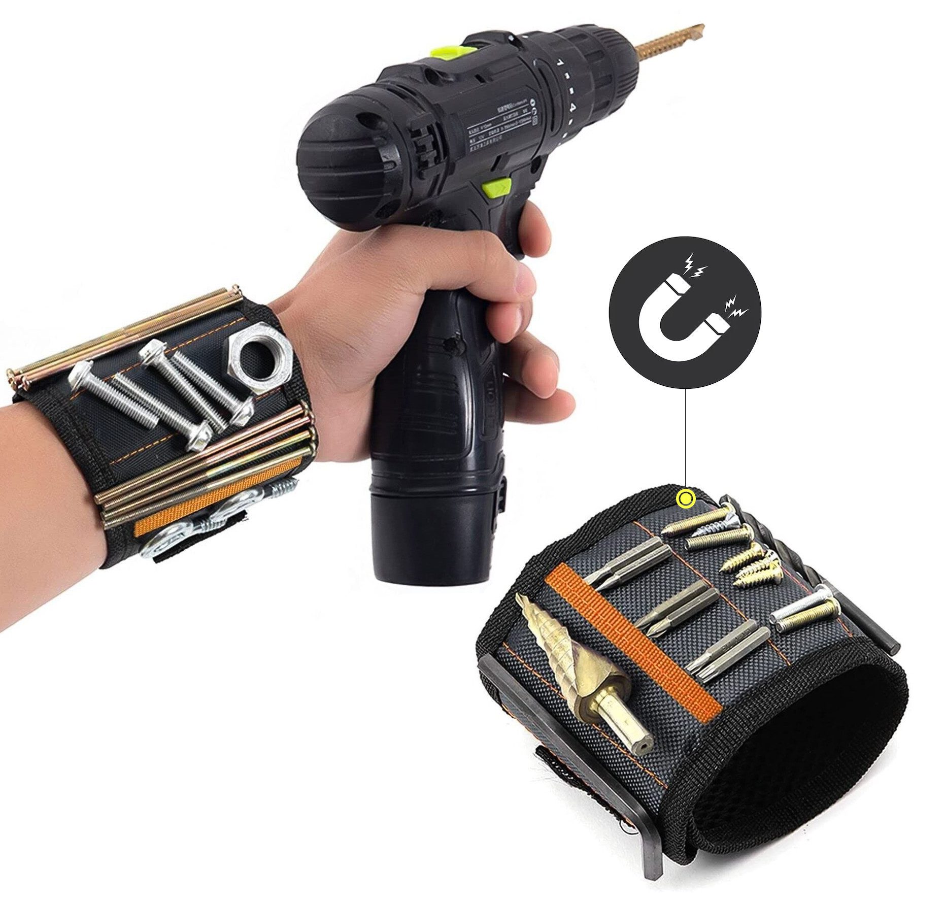 Albyiat Magnet-Werkzeugleiste Magnetarmband für Handwerker 15 starke Magnet günstig online kaufen