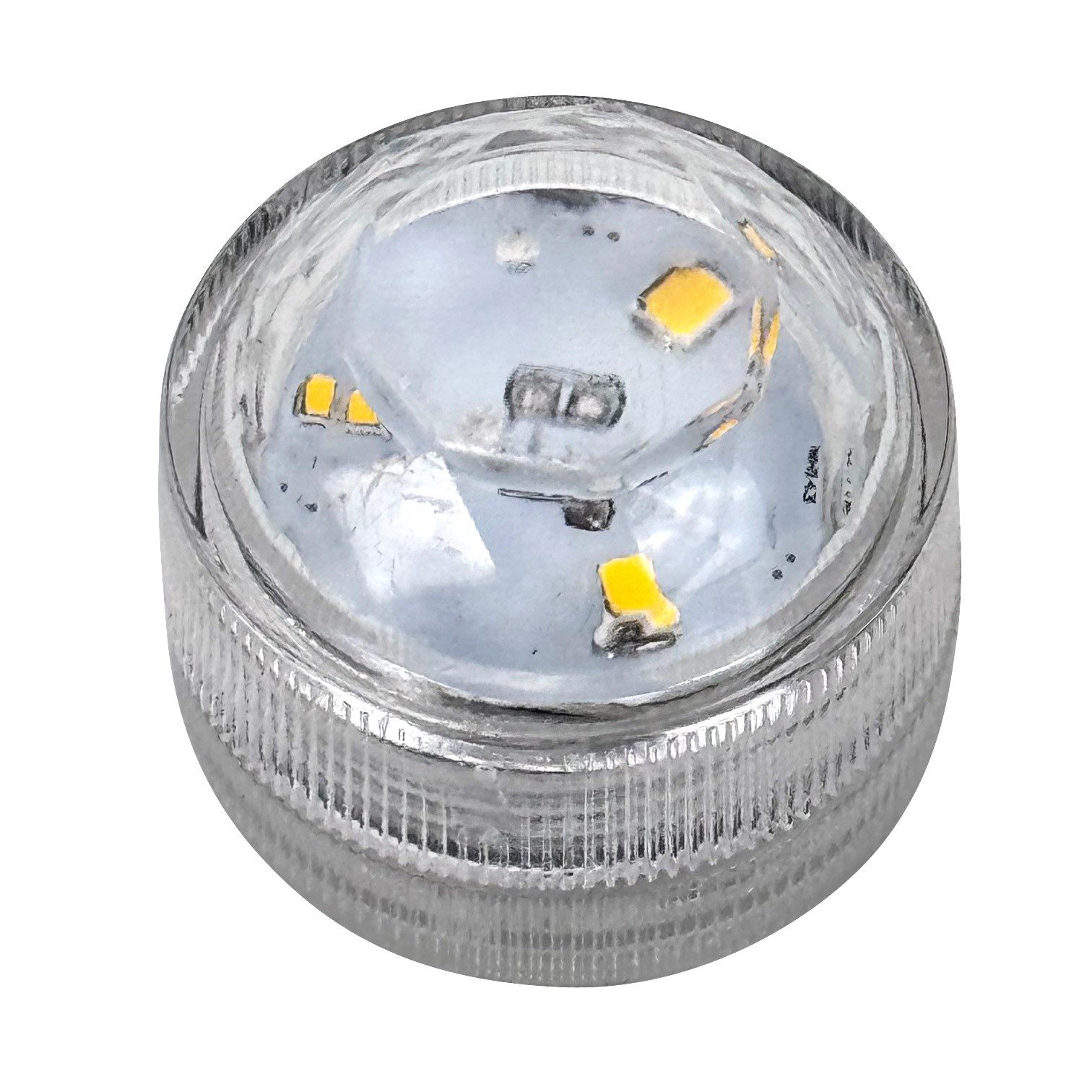 Online-Fuchs LED Dekolicht Set - Power LEDs als Ersatz für Teelichter, Kerzen zur Beleuchtung, 3 leistungsstarke SMD-LEDs, warmweiß, 4er oder 10er Set wählbar