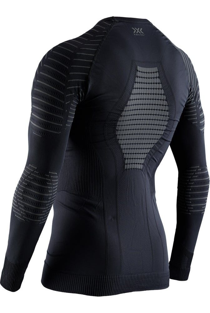 X-Bionic Langarmshirt Rundhals Invent 4.0 Unterwäsche schwarz Herren