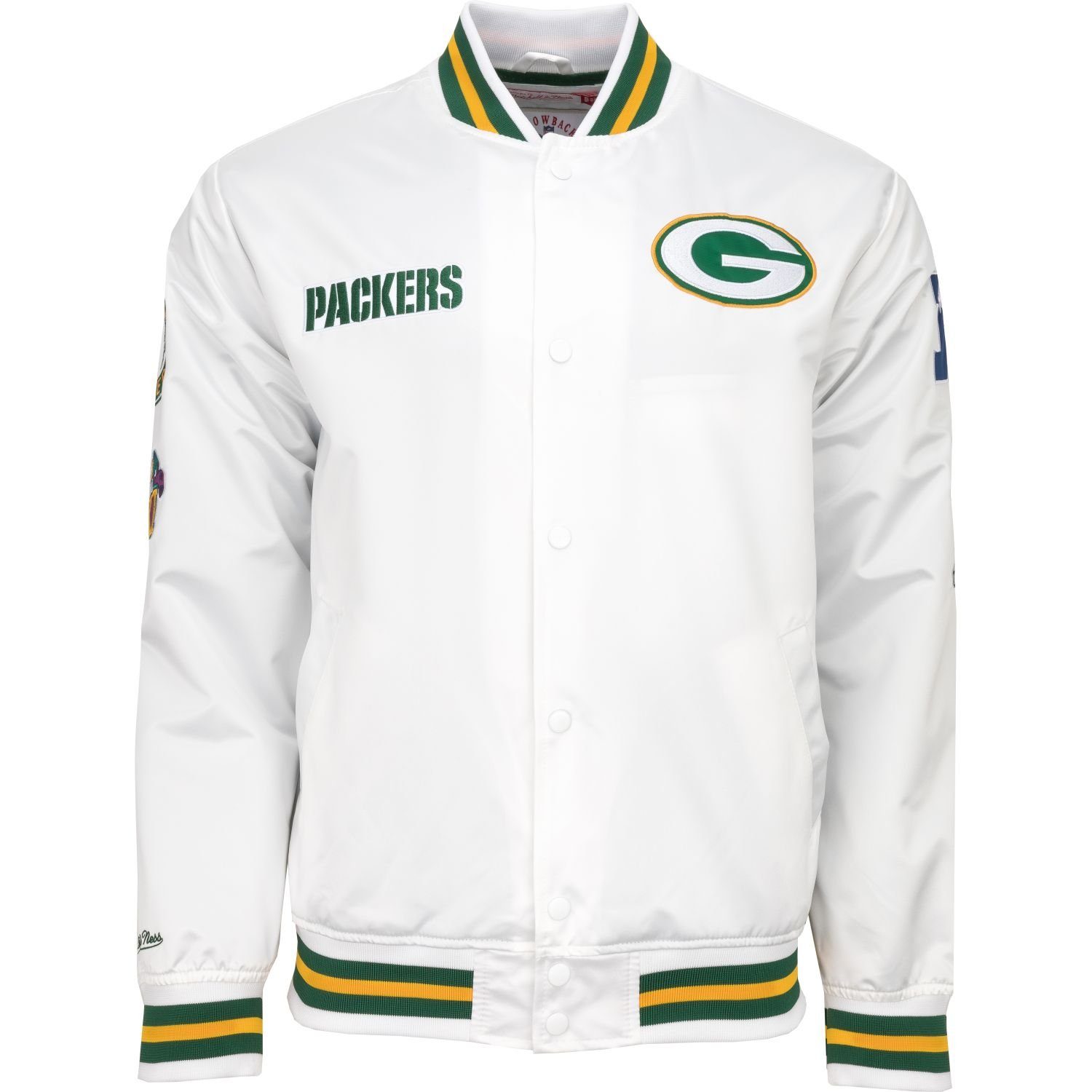 Mitchell & Ness Collegejacke City Collection Satin Green Bay Packers