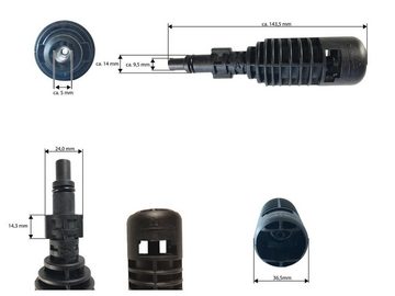 Parkside Hochdruckschlauch Lidl Adapter für Parkside Hochdruckreiniger, (Bajonettadapter), (auf Kärcher Zubehör)