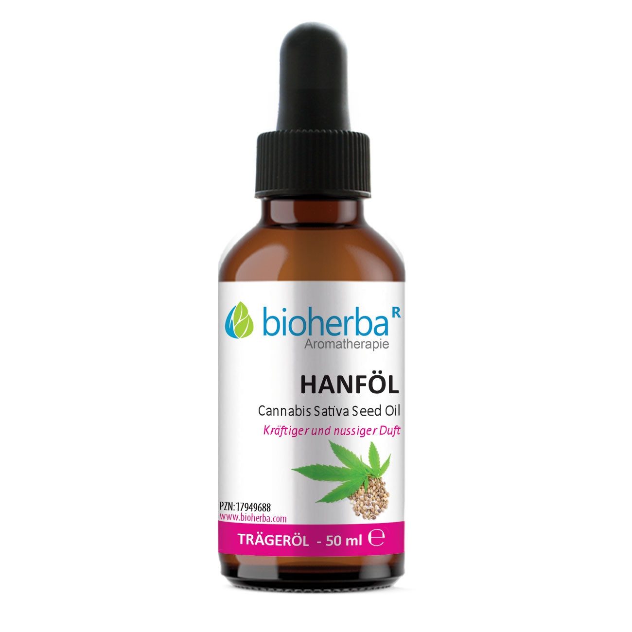 BIOHERBA R Pflege-Set Hanföl Cannabis Sativa Seed Oil Reines Hanf-Trägeröl 50 ml