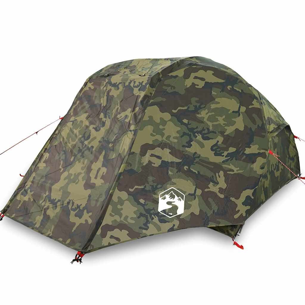 vidaXL Angelzelt Angelzelt 5 Personen Tarnmuster Wasserdicht, Personen: 5 (1 tlg)