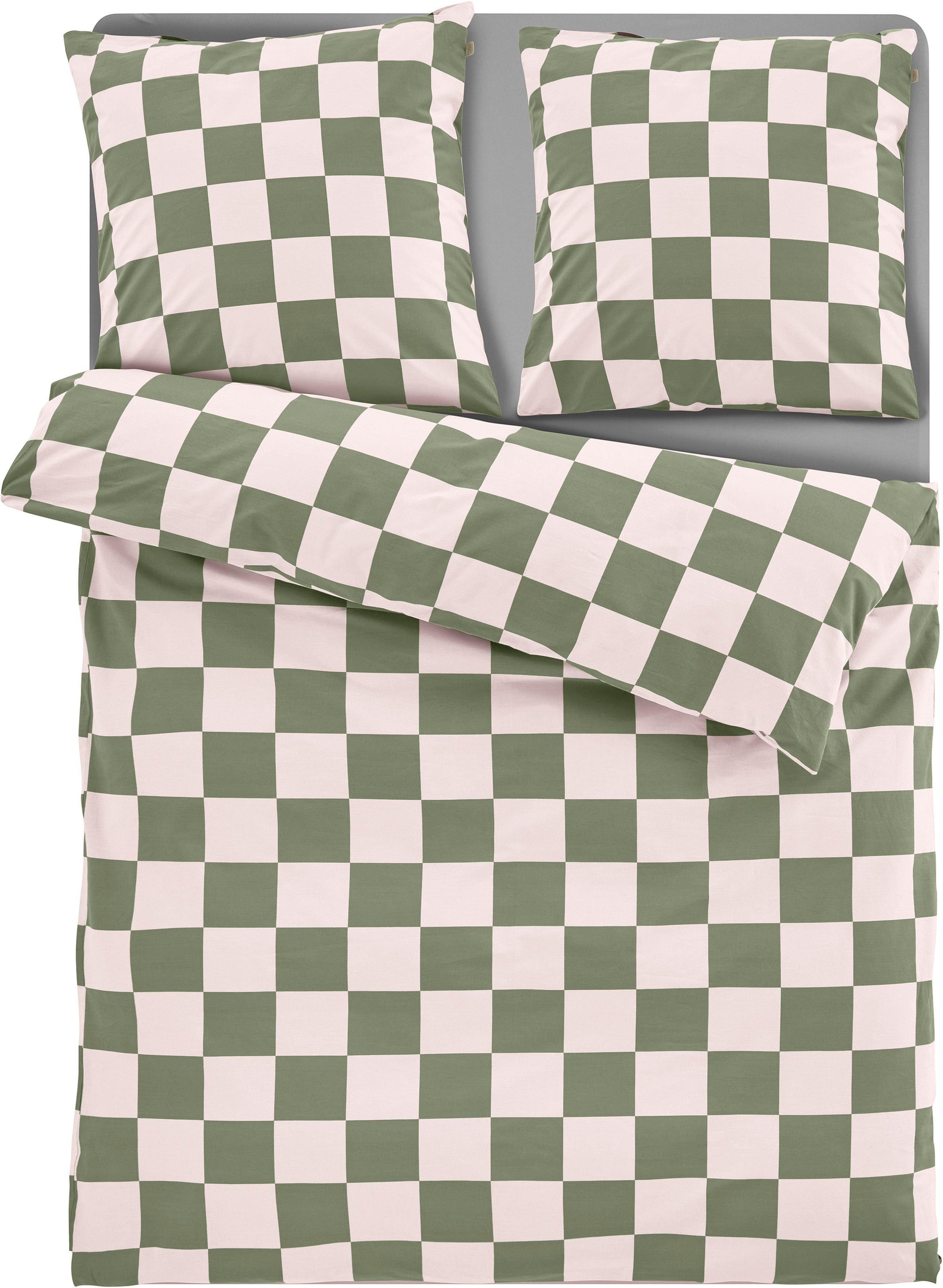 homsy by Ana Johnson Bettwäsche Chessley, Renforcé, 2 teilig, mit coolem Karo-Muster, ab Größe 135x200 cm, by Ana Johnson. € 26,59