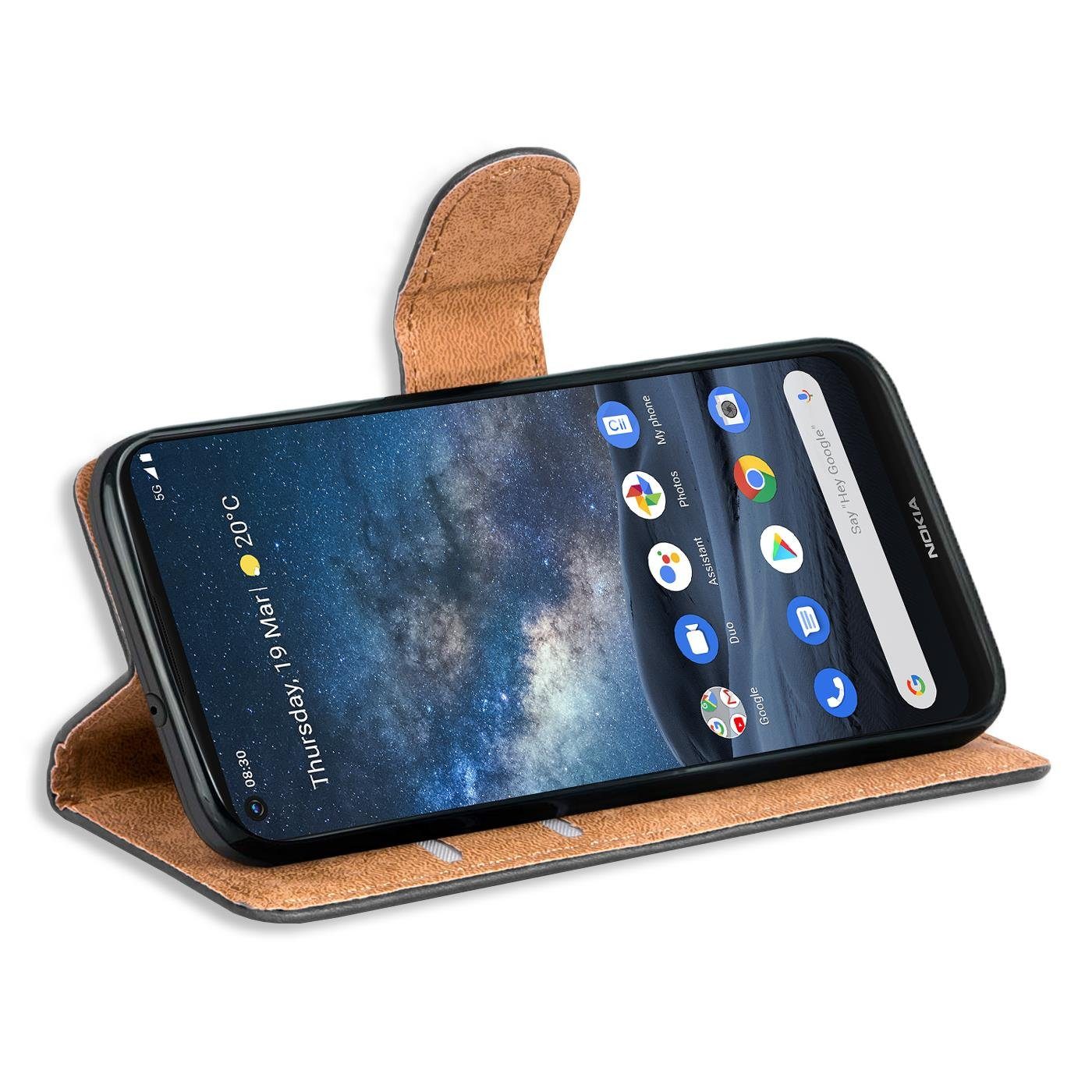 CoolGadget Handyhülle Wallet Klapp Tasche Book Case für Nokia 8.3 5G 6,81 Zoll, Hülle Klapphülle Flip Cover Etui Schutzhülle