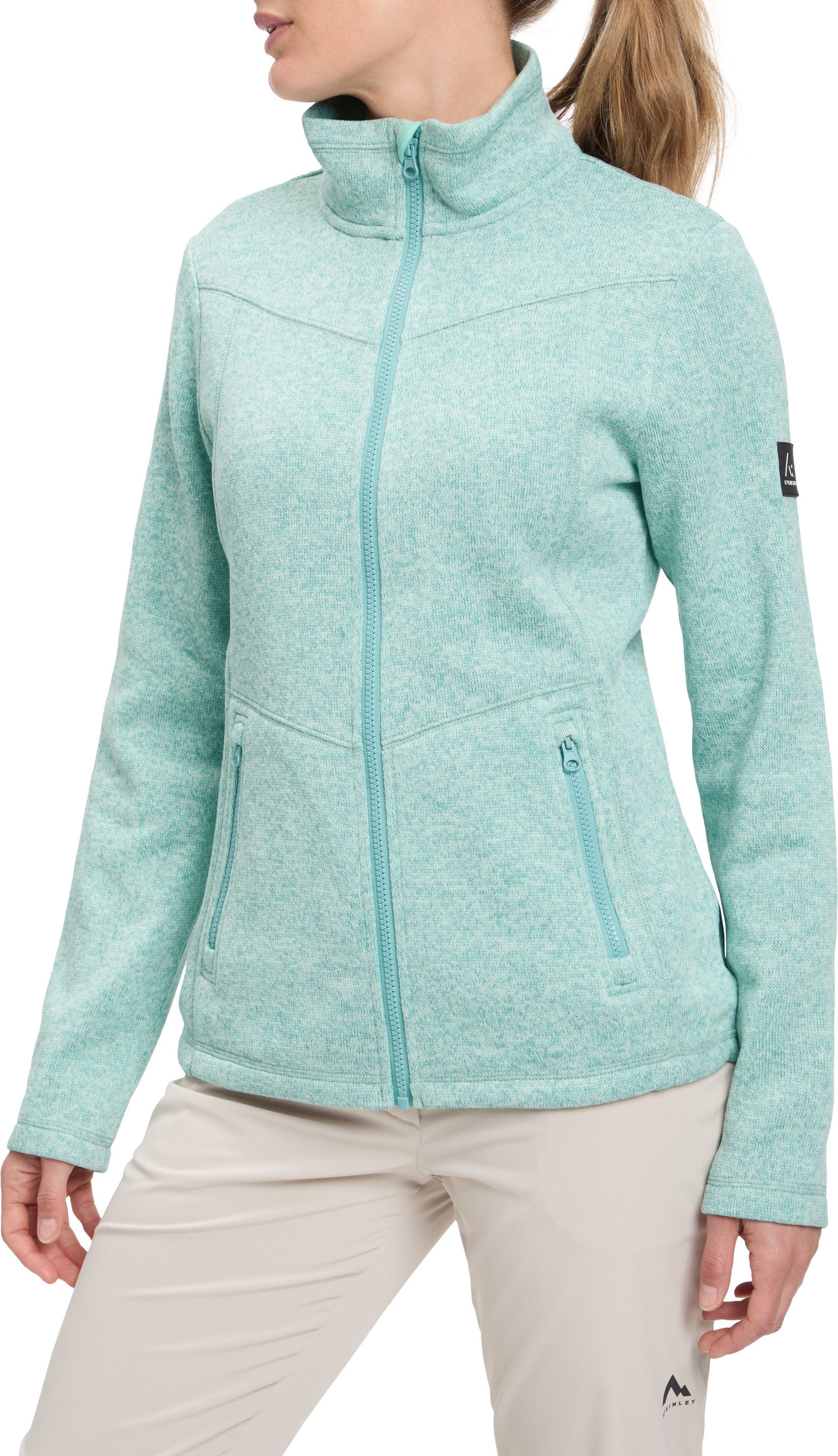 mckinley Fleecejacke DA.-UNTERJACKE RUBIN III WMS weiches Strickfleece-Material, mit Antipilling-Ausrüstung
