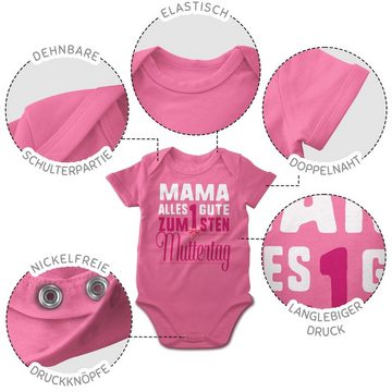 Shirtracer Shirtbody Mama, alles Gute zum 1sten Muttertag (1-tlg) Muttertagsgeschenk