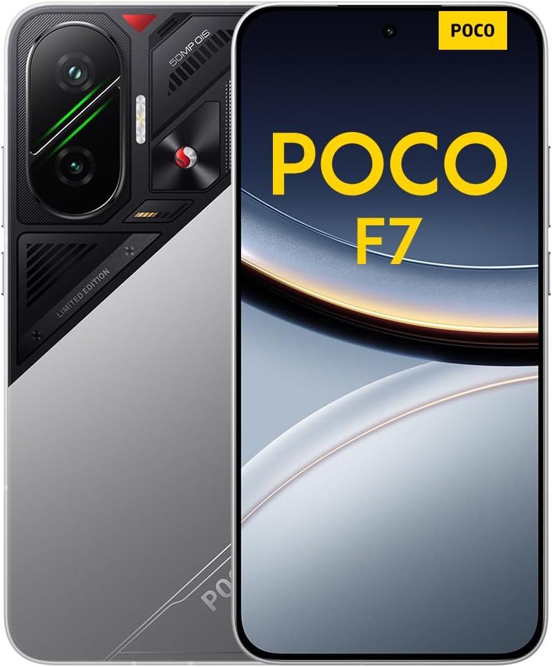 POCO POCO F7 12GBROM (18.1cm /6,83", 256GB/512GB, 50MP Kamera) Smartphone (256 GB Speicherplatz, 6,83" 1,5K 120Hz AMOLED Display, 50MP Sony Kamera mit OIS)