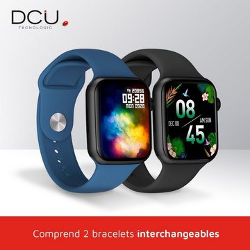 DCU Tecnologic Smartwatch (1,91 Zoll, Android, iOS), mit Vielseitigkeit, Personalisierung, Gesundheitsüberwachung, IP67